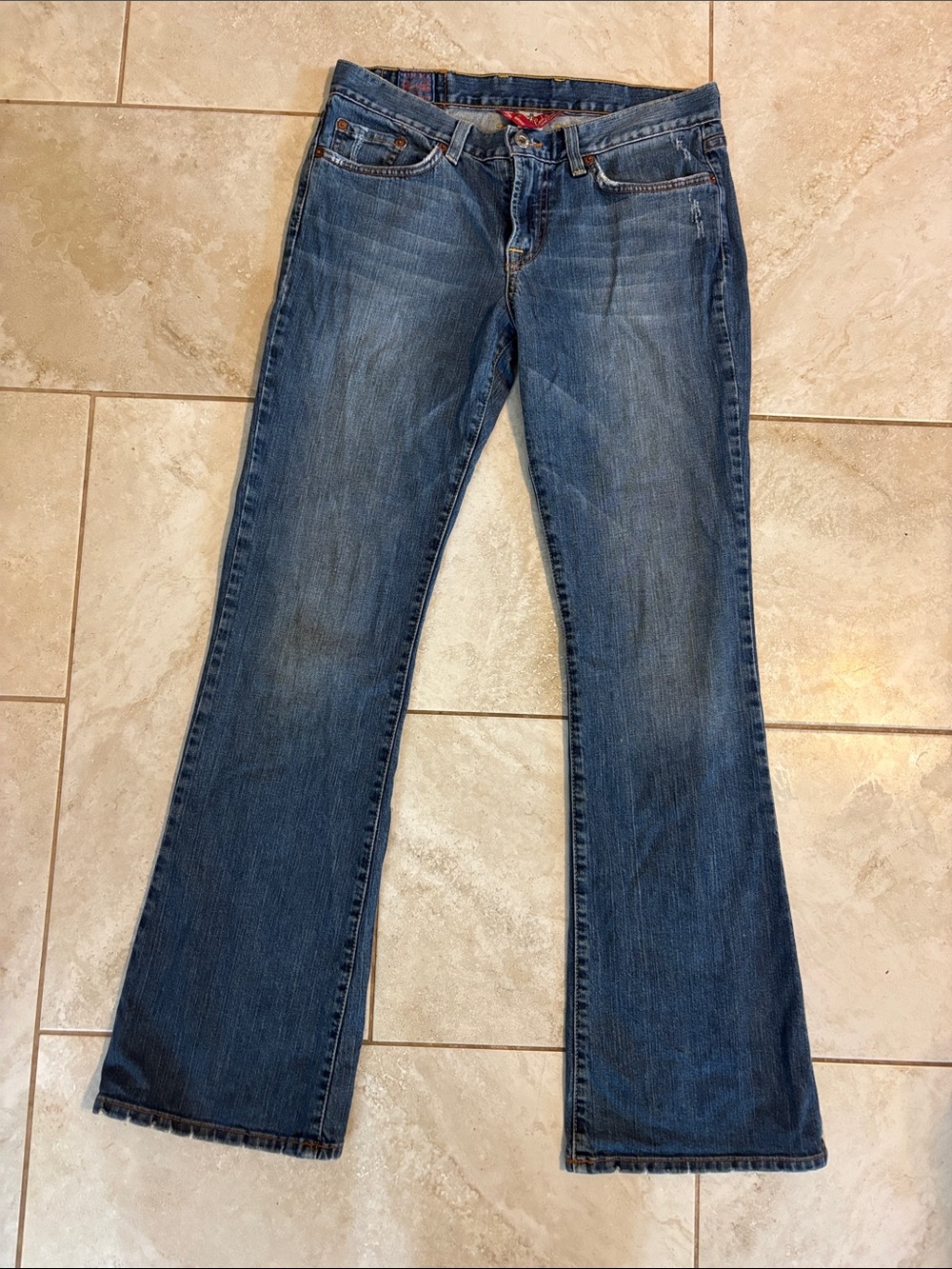 Lucky Brand Medium Blue Flare Jeans - Classic Denim